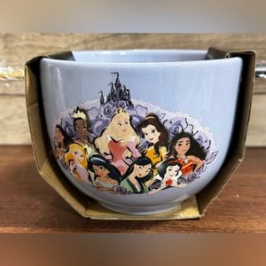 Super Cute 🥰 Disney - Princess ceramic bowl with chopstick - NEW